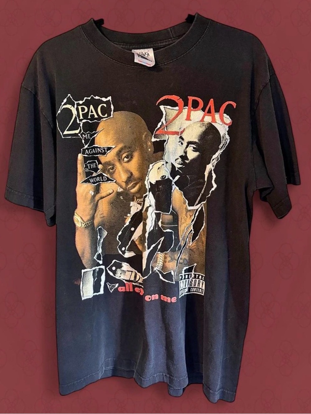 2Pac "All Eyez On Me" Shaka Wear Graphic Tee - Retro Reprint, Size L